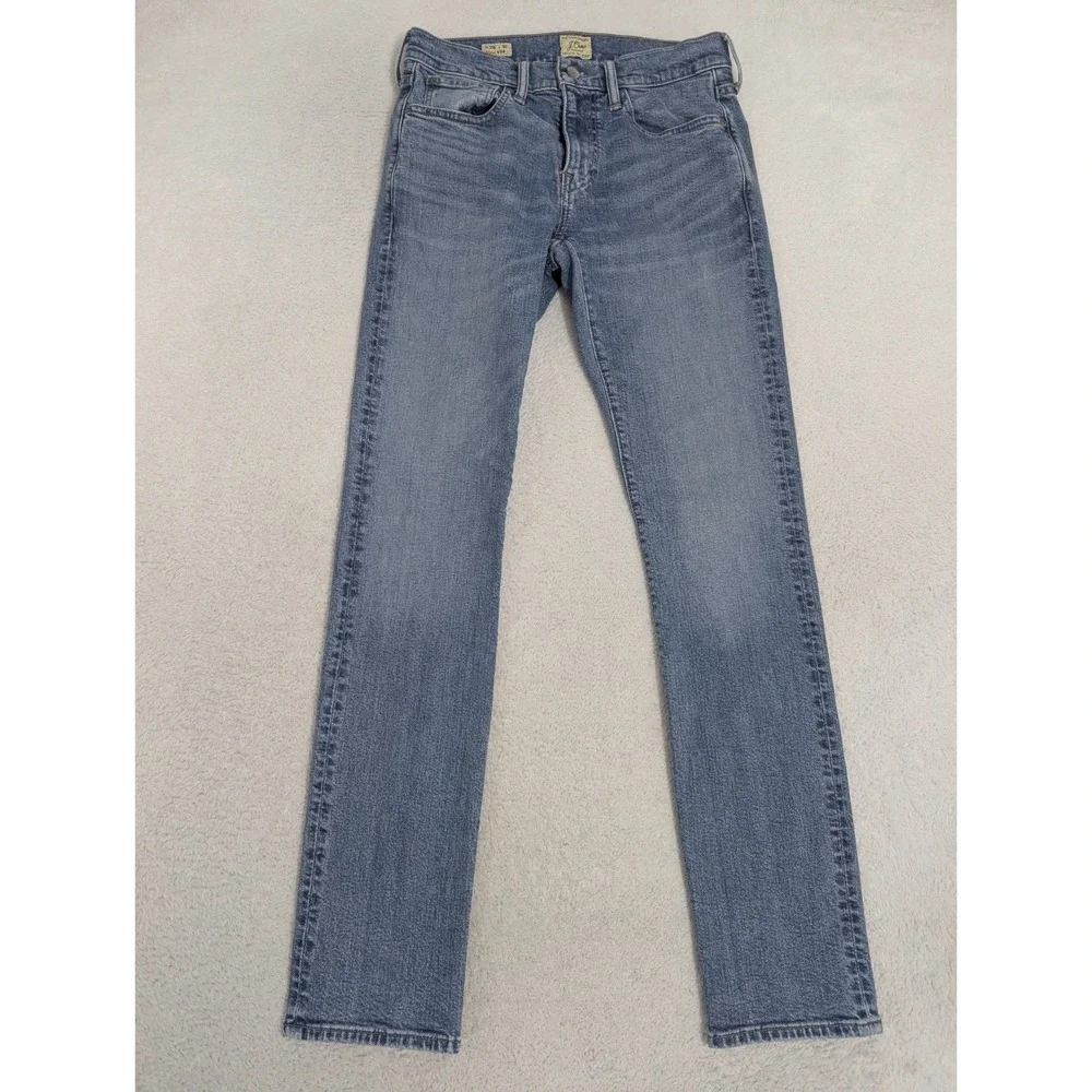J. Crew 484 Stretch Light Wash Blue‎ Denim Jeans Size 28X32 AW289
